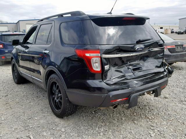 1FMHK7F84BGA68441 - 2011 FORD EXPLORER L BLACK photo 3