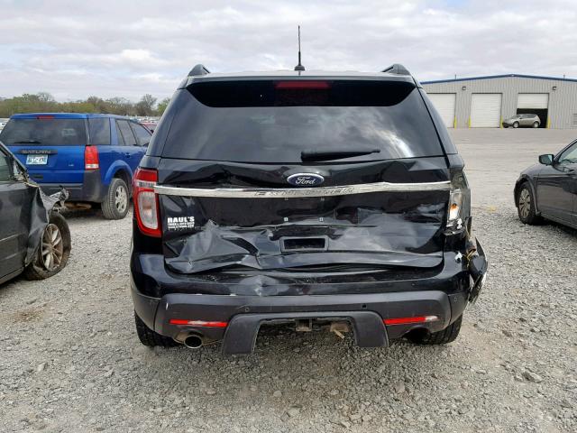 1FMHK7F84BGA68441 - 2011 FORD EXPLORER L BLACK photo 9