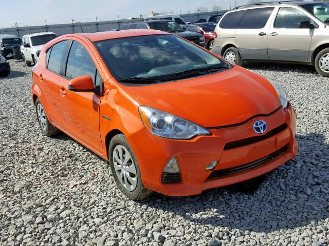 JTDKDTB38C1006178 - 2012 TOYOTA PRIUS C ORANGE photo 1