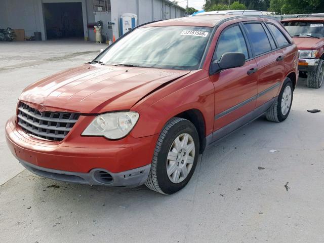 2A8GM48L47R202485 - 2007 CHRYSLER PACIFICA RED photo 2