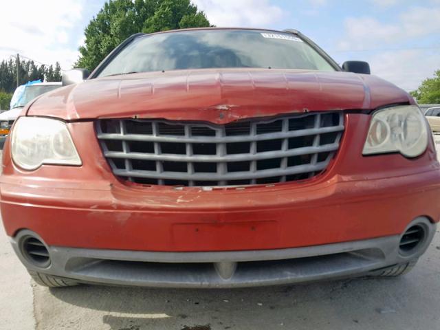 2A8GM48L47R202485 - 2007 CHRYSLER PACIFICA RED photo 9