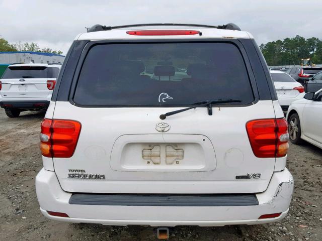 5TDZT38A82S118763 - 2002 TOYOTA SEQUOIA LI WHITE photo 9