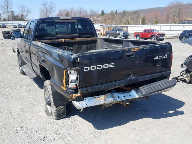 1B7KF23Z21J612418 - 2001 DODGE RAM 2500 BLACK photo 3