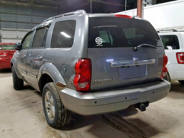 1D8HB58N48F123255 - 2008 DODGE DURANGO LI BLUE photo 3