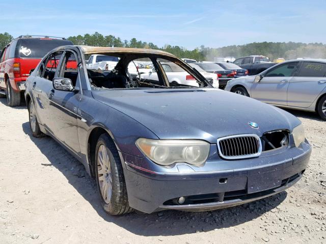 WBAGN63463DS44568 - 2003 BMW 745 LI BLUE photo 1