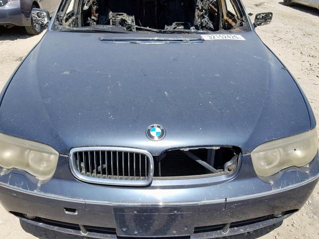 WBAGN63463DS44568 - 2003 BMW 745 LI BLUE photo 7