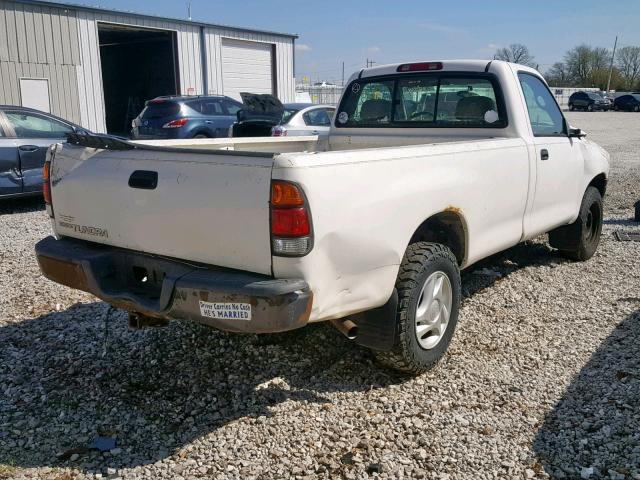 5TBJN32132S226684 - 2002 TOYOTA TUNDRA WHITE photo 4