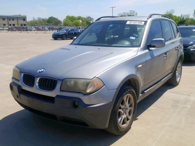 WBXPA73444WC39854 - 2004 BMW X3 2.5I SILVER photo 2