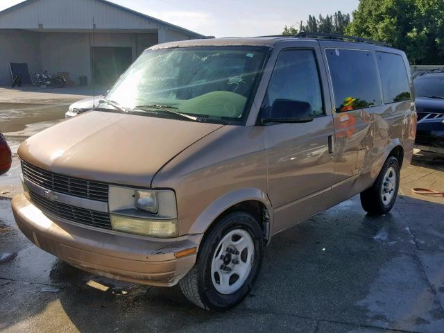 1GNDM19X45B120432 - 2005 CHEVROLET ASTRO GOLD photo 2