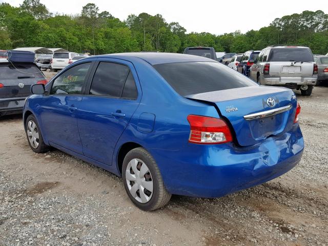 JTDBT903194045341 - 2009 TOYOTA YARIS BLUE photo 3