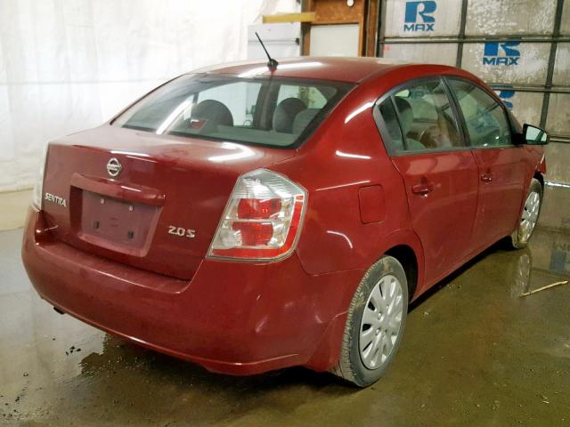 3N1AB61E17L665193 - 2007 NISSAN SENTRA 2.0 RED photo 4