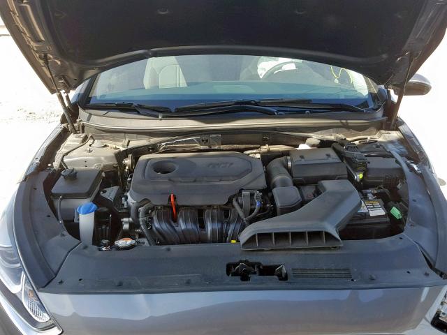 5NPE34AF7JH664758 - 2018 HYUNDAI SONATA SPO GRAY photo 7