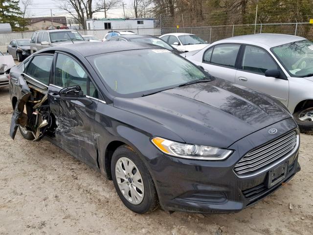 3FA6P0G74DR275133 - 2013 FORD FUSION S BLACK photo 1