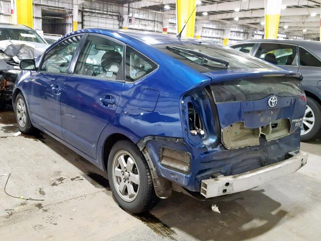 JTDKB20U287760192 - 2008 TOYOTA PRIUS BLUE photo 3