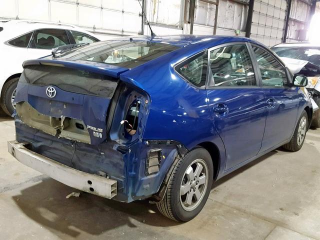 JTDKB20U287760192 - 2008 TOYOTA PRIUS BLUE photo 4