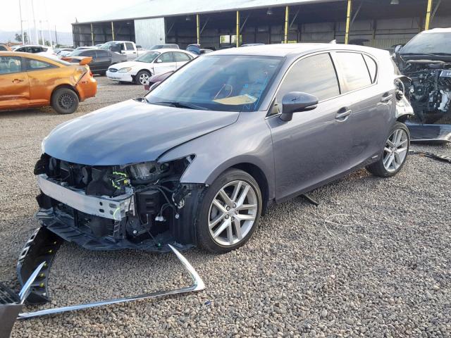 JTHKD5BHXG2274459 - 2016 LEXUS CT 200 GRAY photo 2