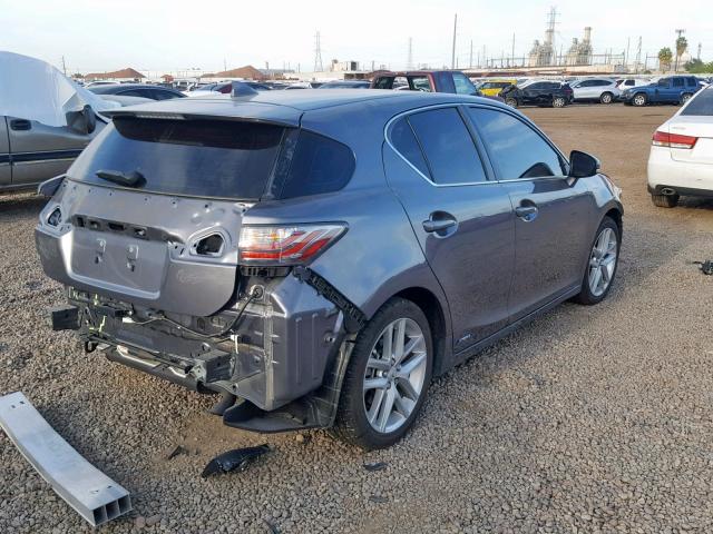 JTHKD5BHXG2274459 - 2016 LEXUS CT 200 GRAY photo 4