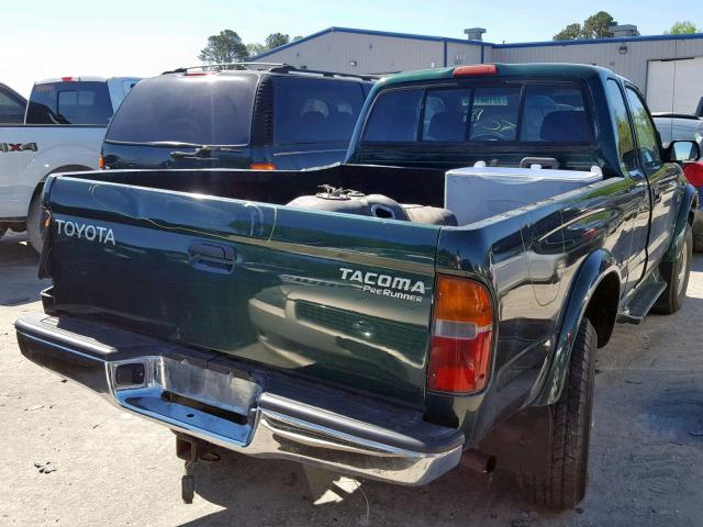 4TASM92N4YZ598087 - 2000 TOYOTA TACOMA XTR GREEN photo 4