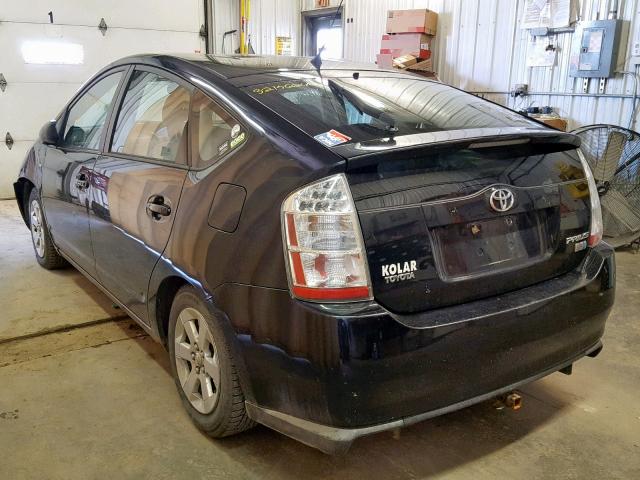 JTDKB20U577683428 - 2007 TOYOTA PRIUS BLACK photo 3