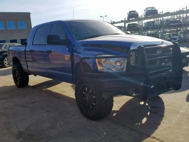 3D7KS29A67G773450 - 2007 DODGE RAM 2500 BLUE photo 1