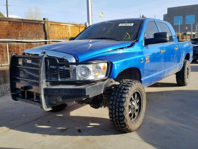 3D7KS29A67G773450 - 2007 DODGE RAM 2500 BLUE photo 2