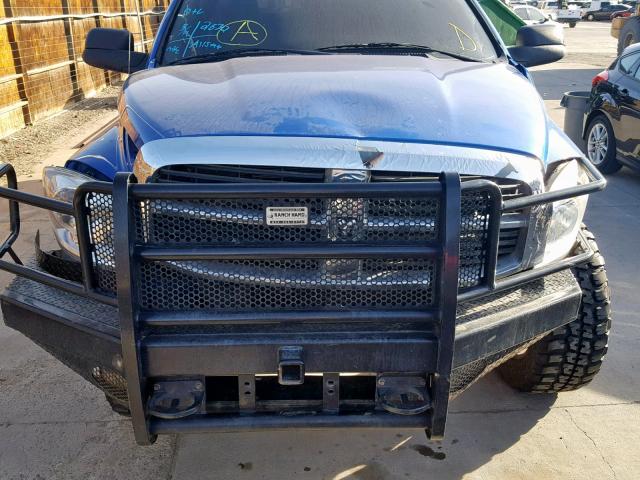 3D7KS29A67G773450 - 2007 DODGE RAM 2500 BLUE photo 7