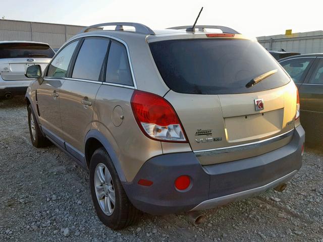 3GSDL43N28S567598 - 2008 SATURN VUE XE BEIGE photo 3