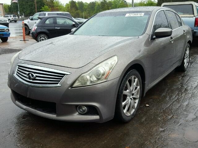 JN1CV6AR5AM459603 - 2010 INFINITI G37 GRAY photo 2