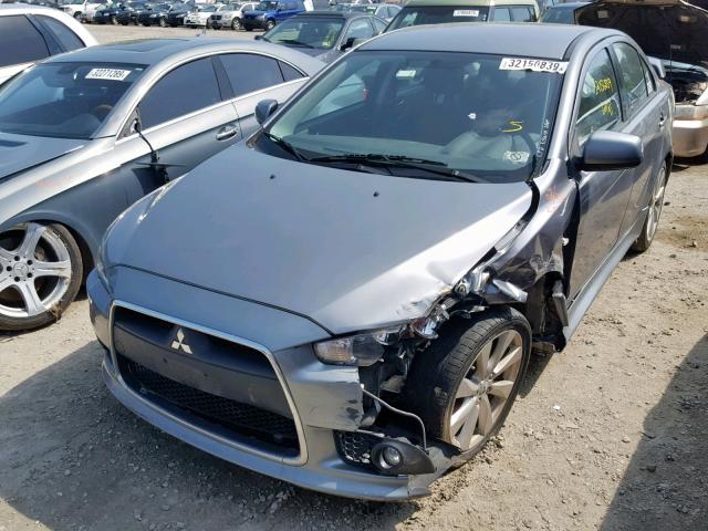 JA32U8FW6CU014312 - 2012 MITSUBISHI LANCER GT GRAY photo 2