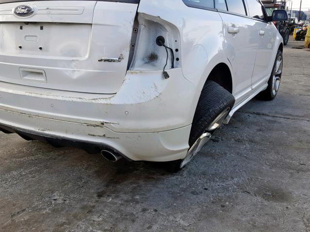 2FMDK3AK5DBC34406 - 2013 FORD EDGE SPORT WHITE photo 10