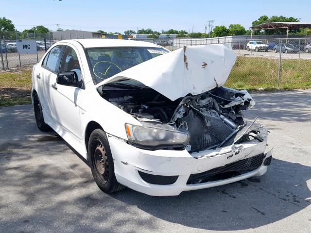 JA32U1FU5AU012778 - 2010 MITSUBISHI LANCER DE WHITE photo 1