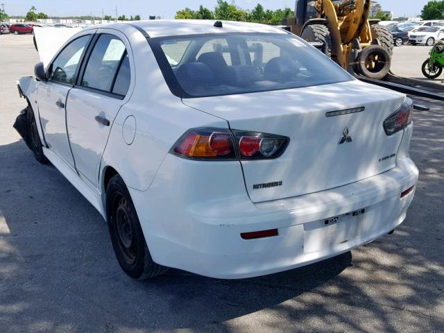 JA32U1FU5AU012778 - 2010 MITSUBISHI LANCER DE WHITE photo 3