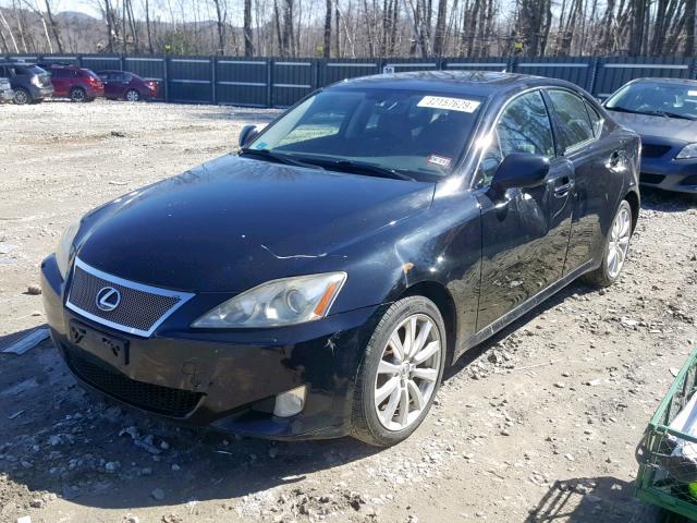 JTHCK262582025924 - 2008 LEXUS IS 250 BLACK photo 2