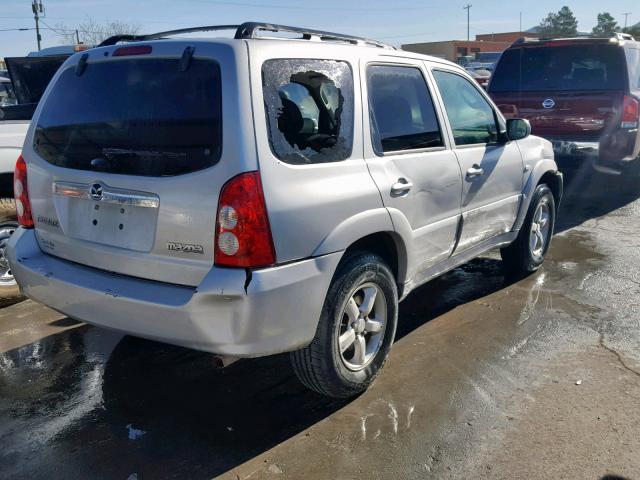 4F2CZ941X6KM28472 - 2006 MAZDA TRIBUTE S GRAY photo 4