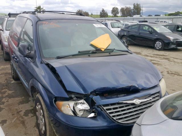 1C4GJ45G1B114834 - 2001 CHRYSLER VOYAGER LX BLUE photo 1