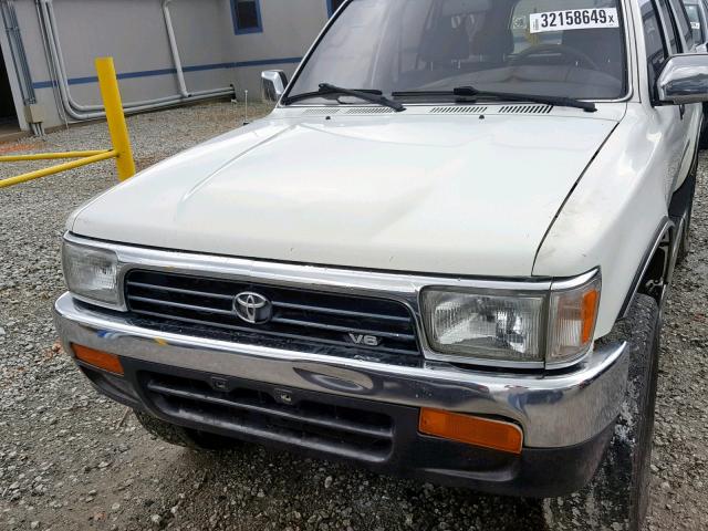 JT3VN39W2S0205780 - 1995 TOYOTA 4RUNNER VN WHITE photo 9