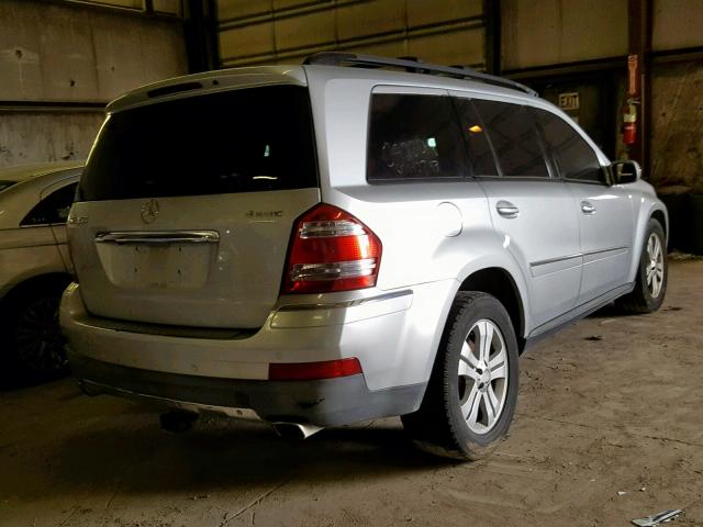 4JGBF71E28A329696 - 2008 MERCEDES-BENZ GL 450 4MA SILVER photo 4