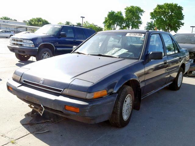 JHMBA7426GC113629 - 1986 HONDA ACCORD DX BLUE photo 2