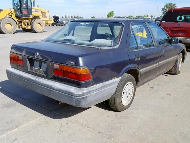 JHMBA7426GC113629 - 1986 HONDA ACCORD DX BLUE photo 4