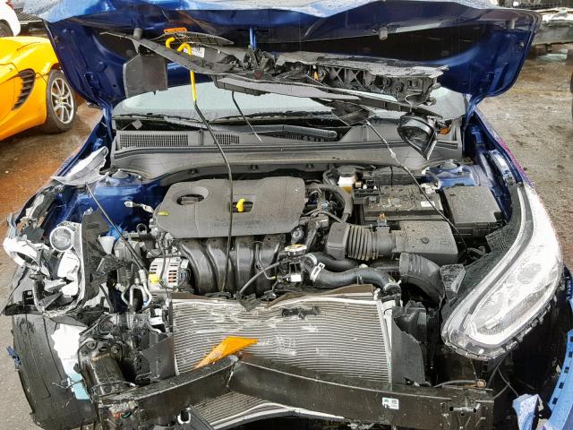 3KPF34AD0KE041104 - 2019 KIA FORTE GT L BLUE photo 7