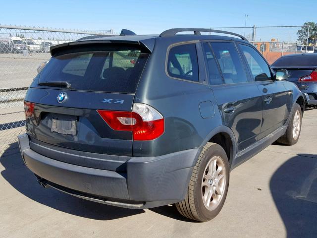 WBXPA73475WC48968 - 2005 BMW X3 2.5I GRAY photo 4