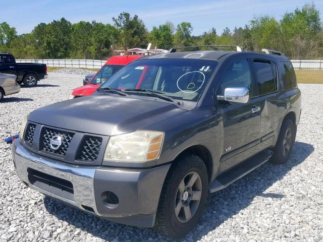 5N1AA08A25N706312 - 2005 NISSAN ARMADA SE GRAY photo 2