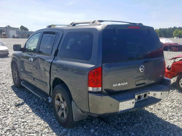 5N1AA08A25N706312 - 2005 NISSAN ARMADA SE GRAY photo 3