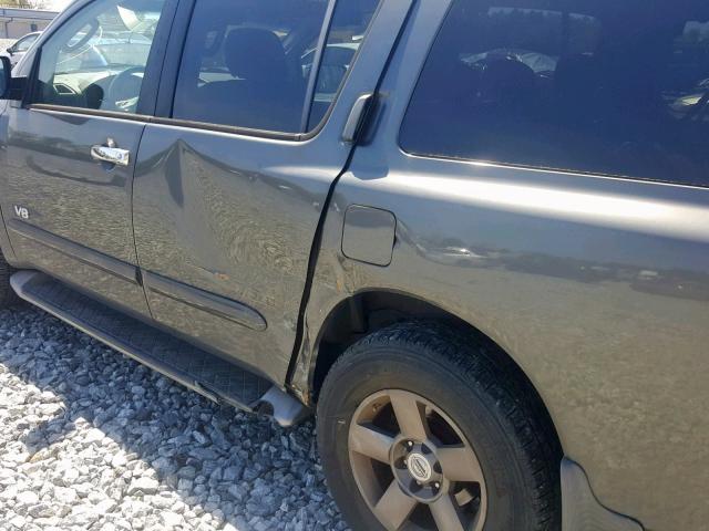 5N1AA08A25N706312 - 2005 NISSAN ARMADA SE GRAY photo 9