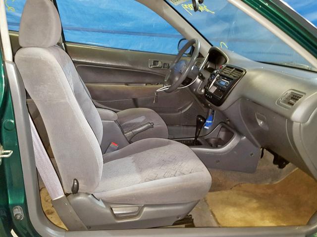 1HGEJ8240YL031374 - 2000 HONDA CIVIC EX GREEN photo 5