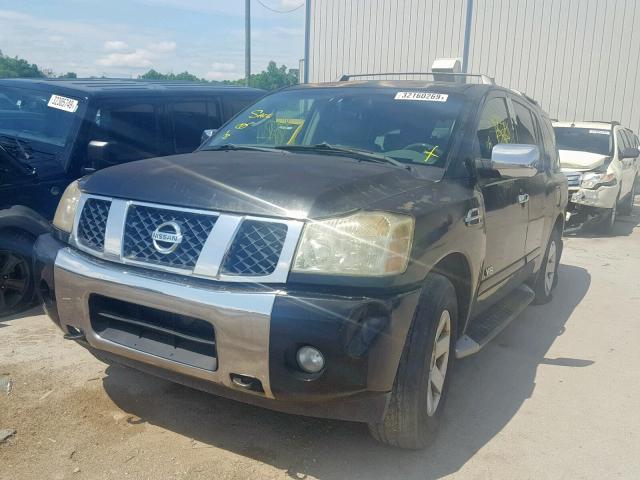 5N1AA08B55N723873 - 2005 NISSAN ARMADA SE BLACK photo 2