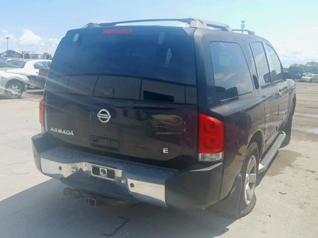 5N1AA08B55N723873 - 2005 NISSAN ARMADA SE BLACK photo 4