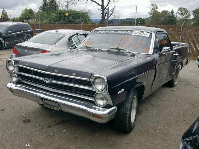 7K47C142437 - 1967 FORD RANCHERO BLACK photo 2