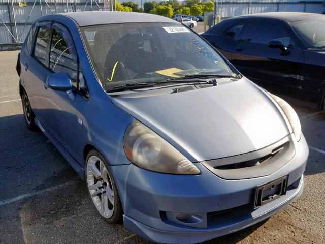 JHMGD37698S012614 - 2008 HONDA FIT SPORT BLUE photo 1