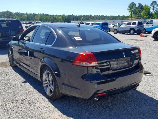 6G2ER57749L172465 - 2009 PONTIAC G8 BLACK photo 3